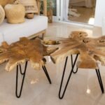 TEAK LIVE EDGE TABLE - Image 4