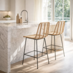 MARTA RATTAN BAR CHAIR - Image 5