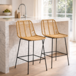 MARTA RATTAN BAR CHAIR - Image 8