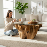 GEDE TEAK ROOT COFFEE TABLE - Image 2