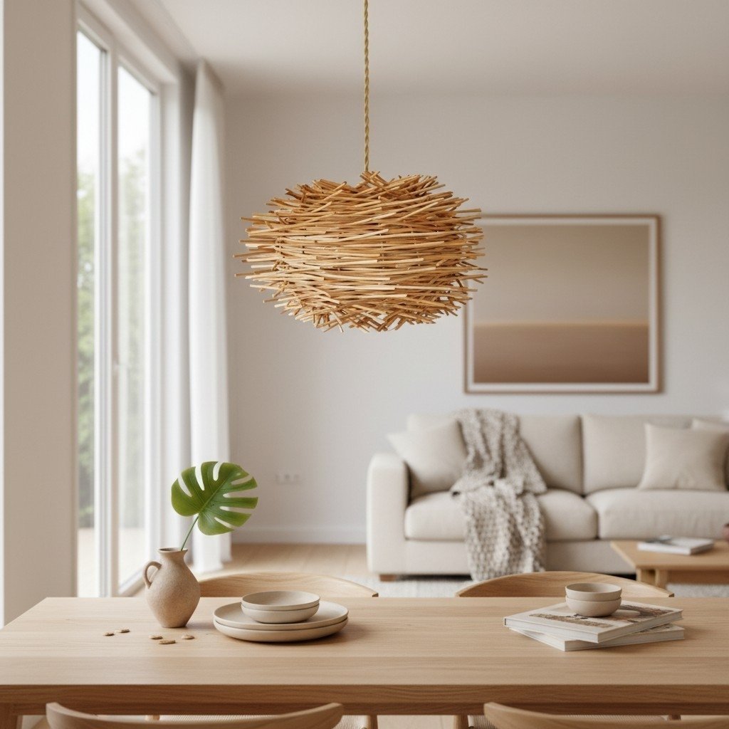 2022/12/1001183486.jpg WICKER NEST PENDANT | NATURAL - Image 1
