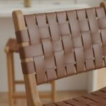 LEATHER BAR CHAIR| BROWN - Image 7