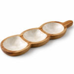 Capiz Shell Serving Tray| 3 Sections - Image 4