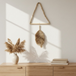 RAFFIA LEAF WALL HANGING
