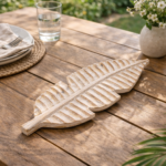 WOODEN LEAVE TRAYS| SET OF 3 - Image 5