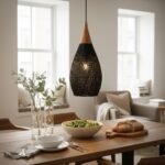 ARTISANAL WATER-DROP PENDANT LIGHT| BLACK - Image 7