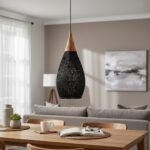 ARTISANAL WATER-DROP PENDANT LIGHT| BLACK