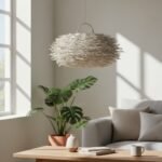 WICKER NEST PENDANT | WHITE - Image 3