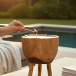 TEAK CANDLE TRIPOD - Image 7