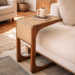 NISA CANE & WOOD SIDE TABLE - Image 8