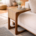 NISA CANE & WOOD SIDE TABLE - Image 3