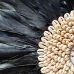BLACK JUJU FEATHER WALL DECOR - Image 4