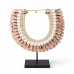 PINK SHELLS NECKLACE ON STAND - Image 2