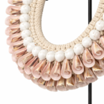 PINK SHELLS NECKLACE ON STAND - Image 3