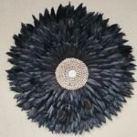 BLACK JUJU FEATHER WALL DECOR - Image 7