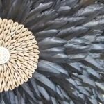 BLACK JUJU FEATHER WALL DECOR - Image 2