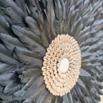 BLACK JUJU FEATHER WALL DECOR - Image 6