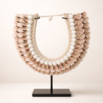 PINK SHELLS NECKLACE ON STAND - Image 6