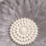 GREY JUJU FEATHER WALL DECOR| WHITE SHELLS - Image 5