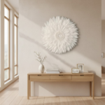 WHITE JUJU FEATHER WALL DECOR - Image 2